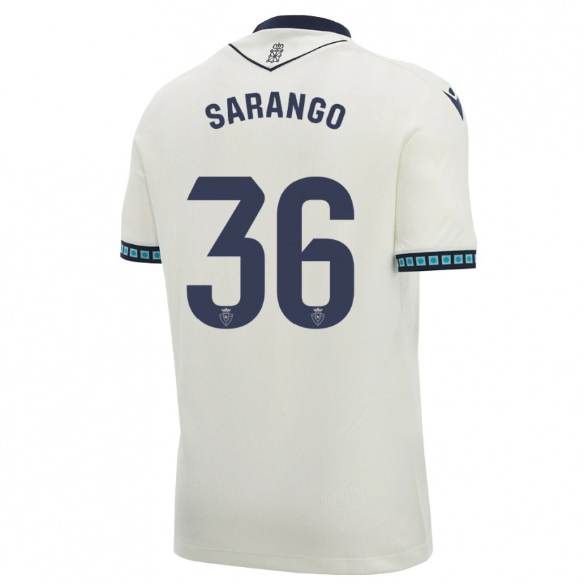 Danxen Kinderen Kepa Sarango #36 Wit Zwart Licht Hemelsblauw Uitshirt Uittenue 2026/27 T-Shirt België