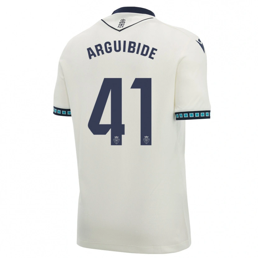 Danxen Kinderen Iñigo Arguibide #41 Wit Zwart Licht Hemelsblauw Uitshirt Uittenue 2026/27 T-Shirt België