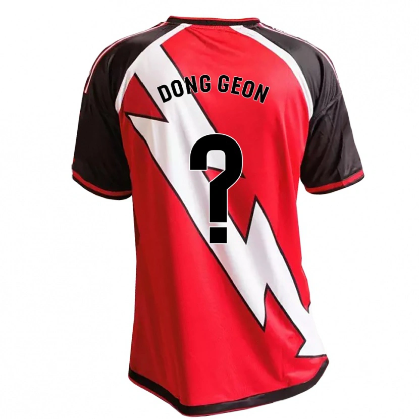 Danxen Kinderen Dong-Geon Eom #0 Rood Zwart Wit Uitshirt Uittenue 2026/27 T-Shirt België