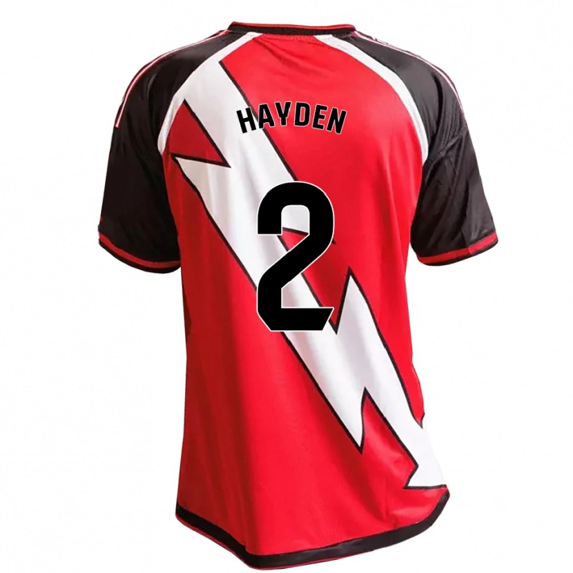 Danxen Kinderen Danielle Hayden #2 Rood Zwart Wit Uitshirt Uittenue 2026/27 T-Shirt België