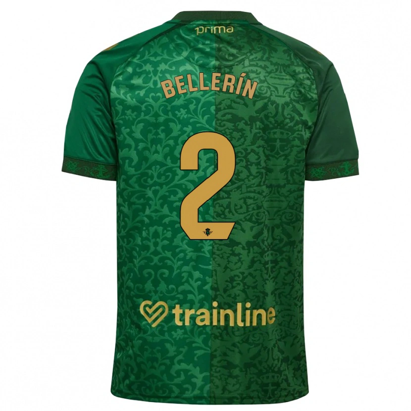 Danxen Kinderen Héctor Bellerín #2 Bosgroen Donker Goudenrood Uitshirt Uittenue 2026/27 T-Shirt België
