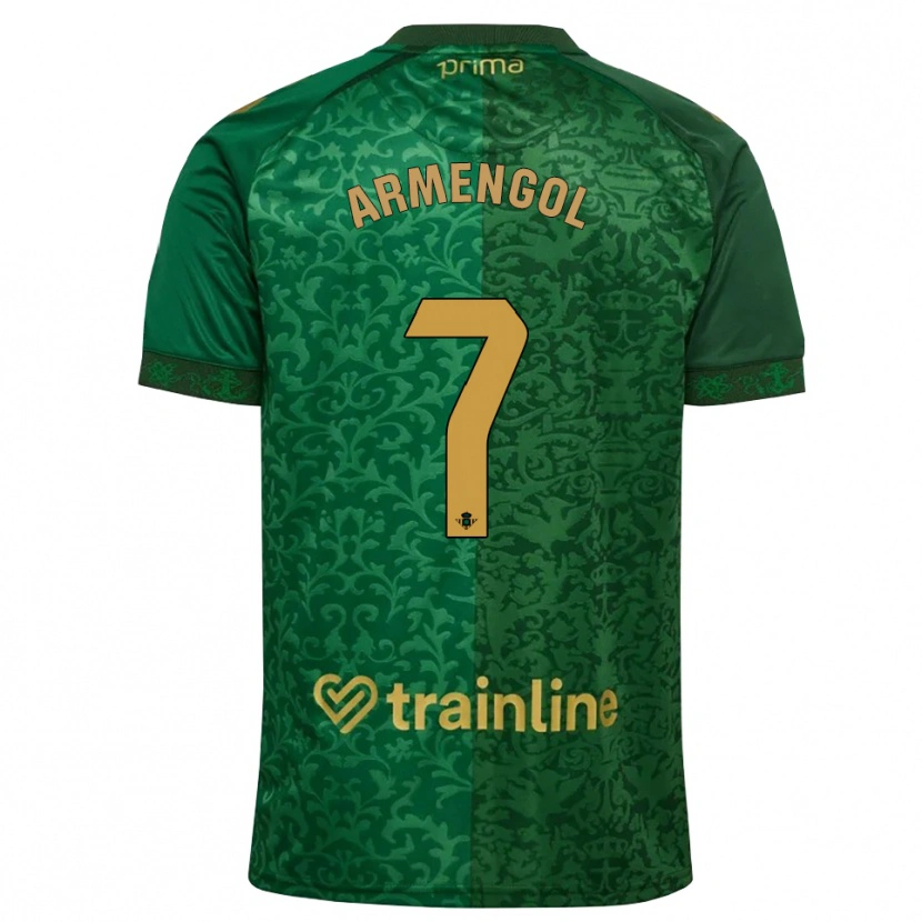 Danxen Kinderen Carla Armengol Joaniquet #7 Bosgroen Donker Goudenrood Uitshirt Uittenue 2026/27 T-Shirt België