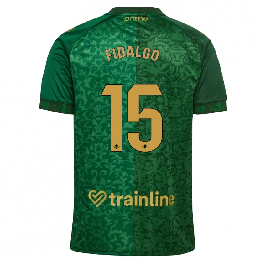 Danxen Kinderen Álvaro Fidalgo #15 Bosgroen Donker Goudenrood Uitshirt Uittenue 2026/27 T-Shirt België