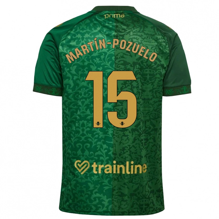 Danxen Kinderen Esther Martín-Pozuelo #15 Bosgroen Donker Goudenrood Uitshirt Uittenue 2026/27 T-Shirt België