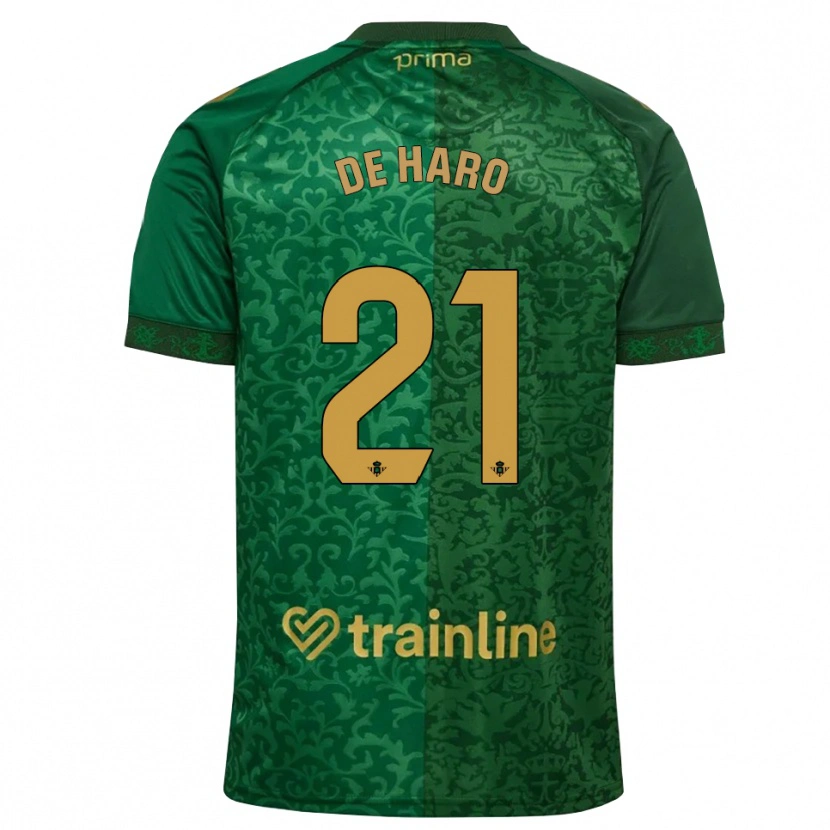 Danxen Kinderen Alberto De Haro #21 Bosgroen Donker Goudenrood Uitshirt Uittenue 2026/27 T-Shirt België