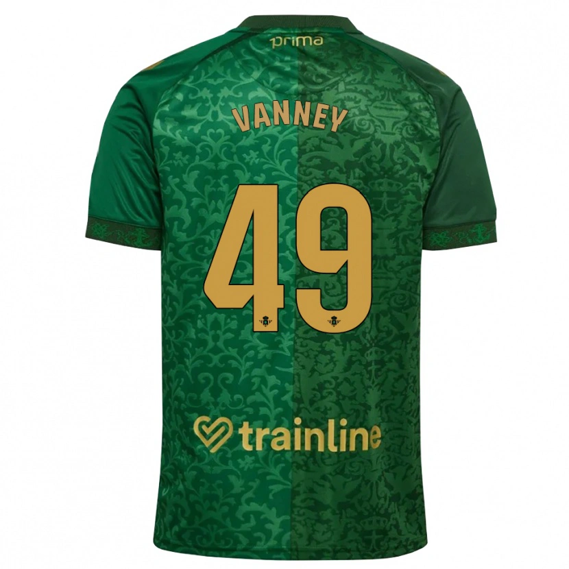 Danxen Kinderen Dylan Vanney #49 Bosgroen Donker Goudenrood Uitshirt Uittenue 2026/27 T-Shirt België