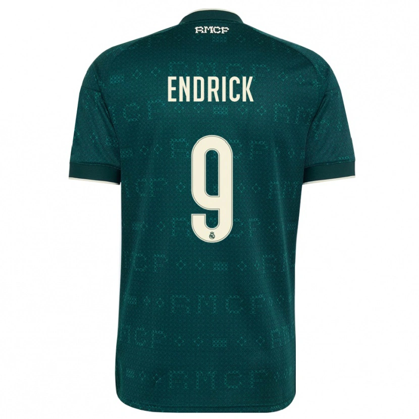 Danxen Kinderen Endrick Felipe Moreira De Sousa #9 Donker Leigrijs Wit Uitshirt Uittenue 2026/27 T-Shirt België