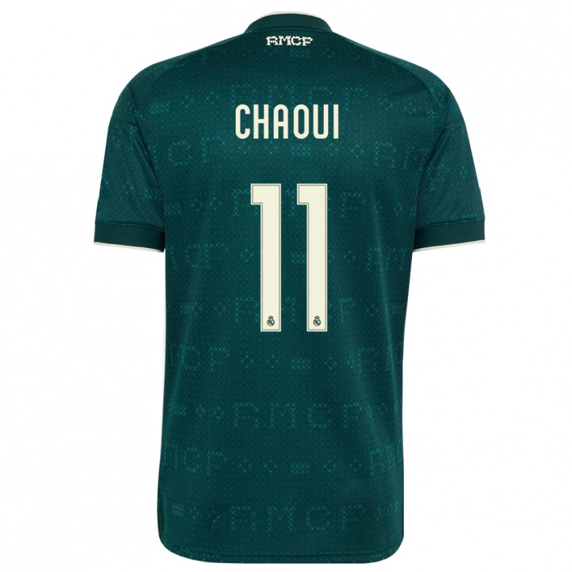 Danxen Kinderen Omar Chaoui #11 Donker Leigrijs Wit Uitshirt Uittenue 2026/27 T-Shirt België