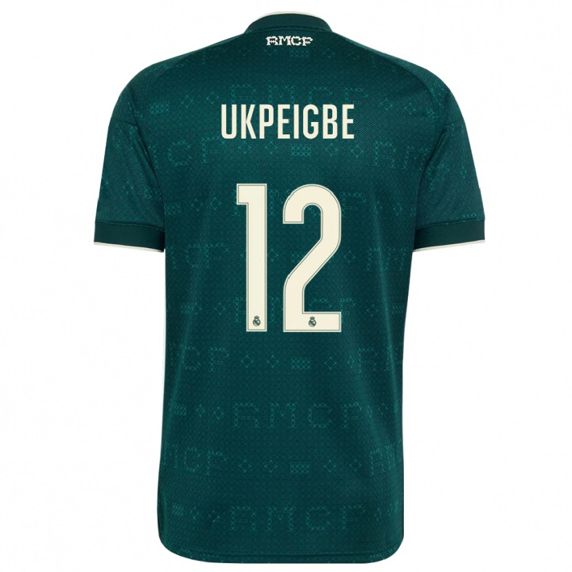 Danxen Kinderen Melvin Ukpeigbe #12 Donker Leigrijs Wit Uitshirt Uittenue 2026/27 T-Shirt België