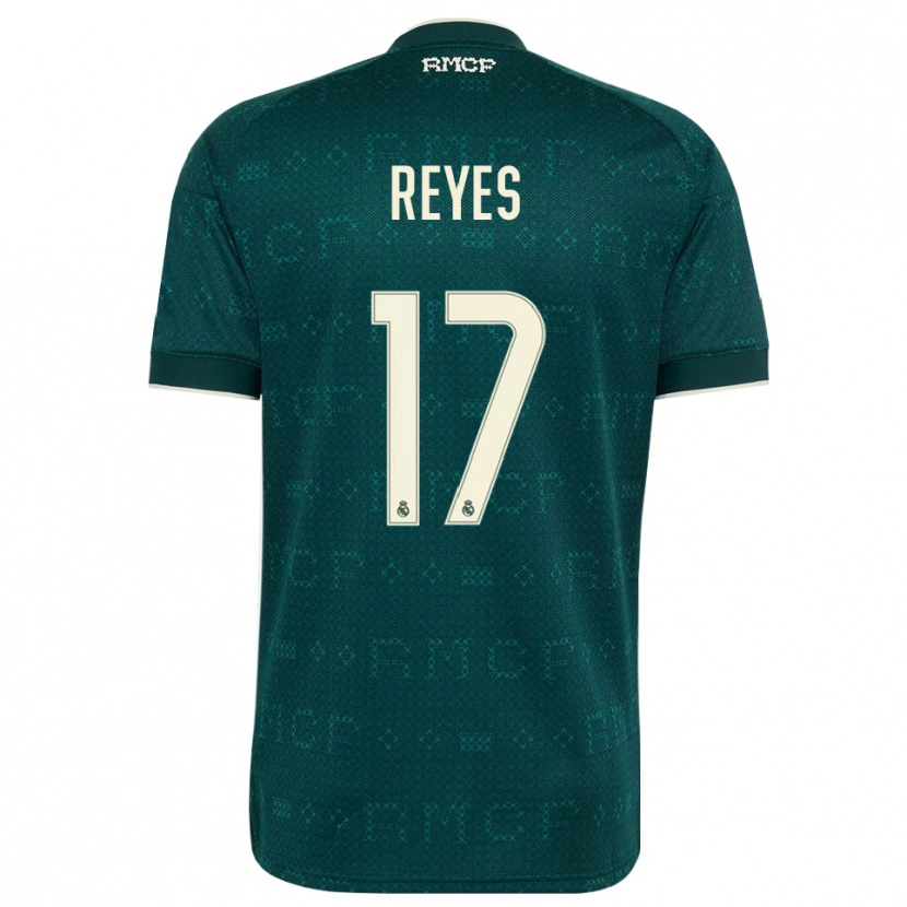 Danxen Kinderen José Reyes #17 Donker Leigrijs Wit Uitshirt Uittenue 2026/27 T-Shirt België