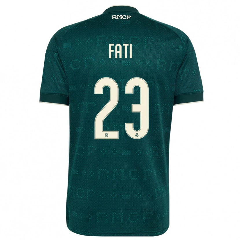 Danxen Kinderen Lamini Fati #23 Donker Leigrijs Wit Uitshirt Uittenue 2026/27 T-Shirt België
