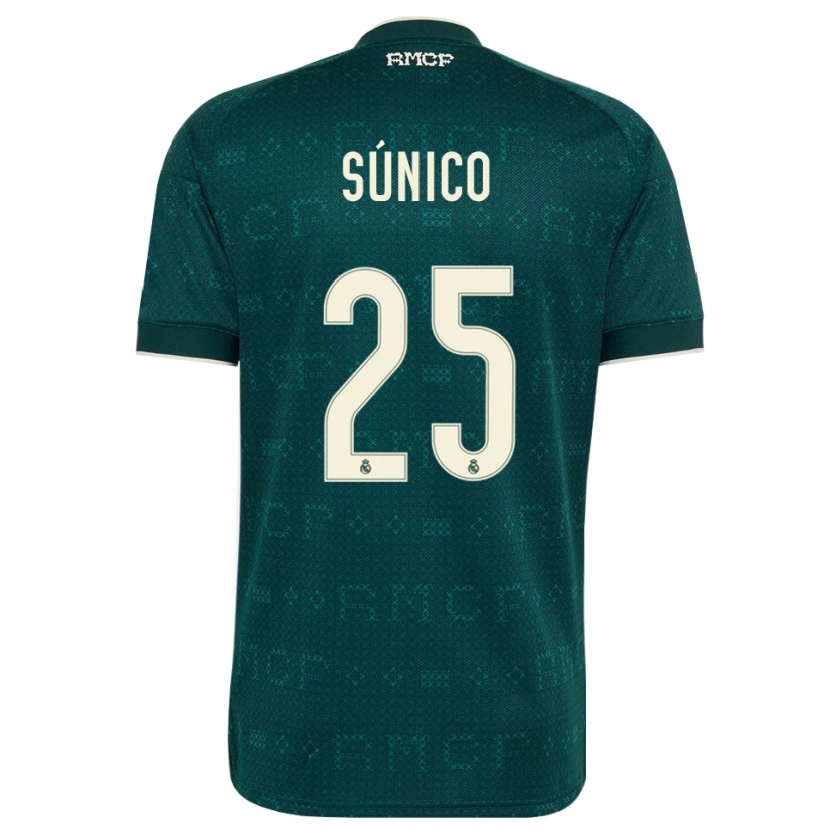Danxen Kinderen Guille Súnico #25 Donker Leigrijs Wit Uitshirt Uittenue 2026/27 T-Shirt België