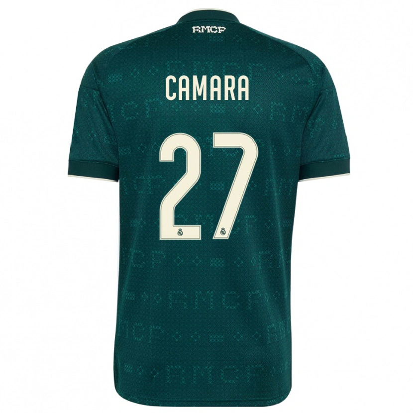 Danxen Kinderen Kalifa Camara #27 Donker Leigrijs Wit Uitshirt Uittenue 2026/27 T-Shirt België