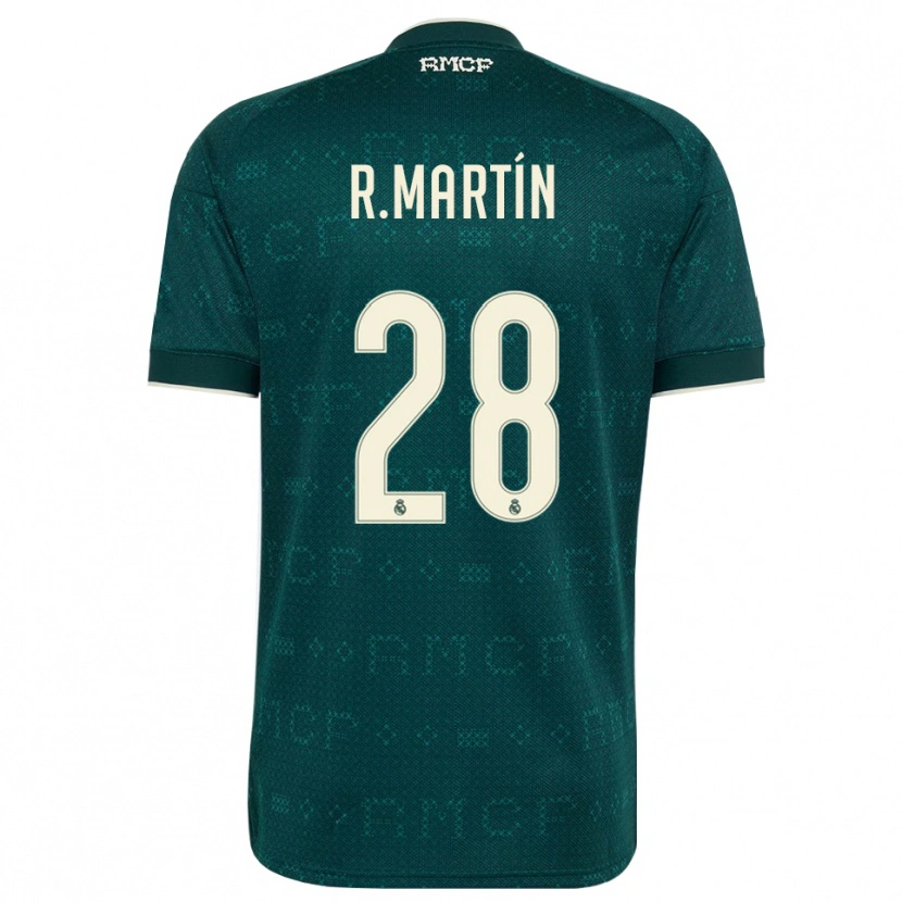 Danxen Kinderen Roberto Martín #28 Donker Leigrijs Wit Uitshirt Uittenue 2026/27 T-Shirt België