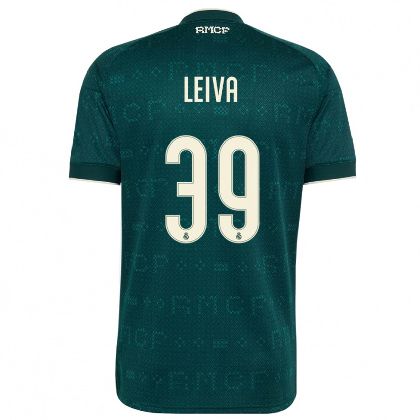 Danxen Kinderen Álvaro Leiva #39 Donker Leigrijs Wit Uitshirt Uittenue 2026/27 T-Shirt België