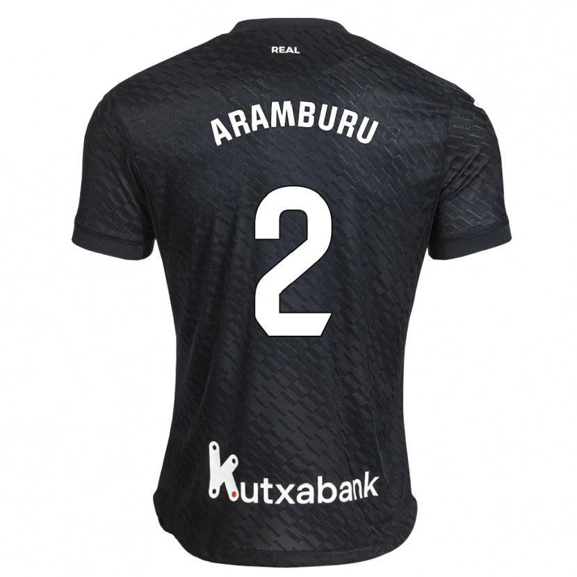 Danxen Kinderen Jon Aramburu #2 Zwart Wit Uitshirt Uittenue 2026/27 T-Shirt België