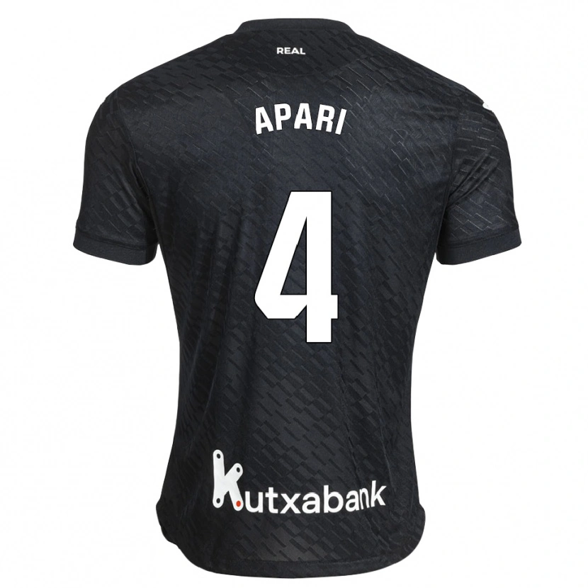 Danxen Kinderen Nahia Aparicio Jaular #4 Zwart Wit Uitshirt Uittenue 2026/27 T-Shirt België