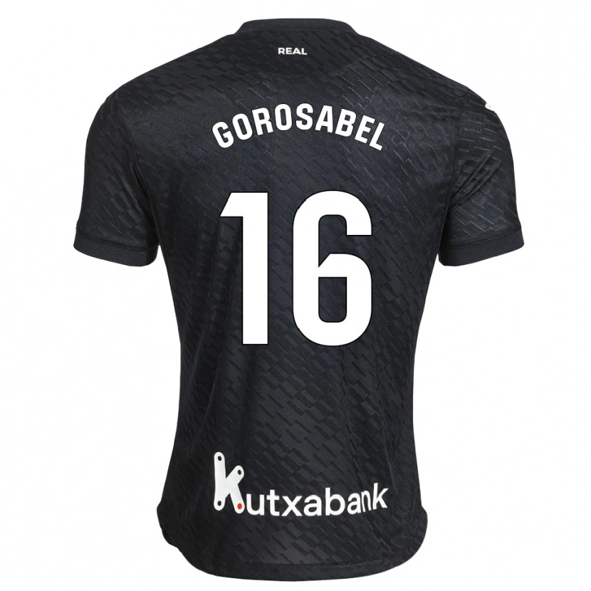 Danxen Kinderen Gorka Gorosabel #16 Zwart Wit Uitshirt Uittenue 2026/27 T-Shirt België