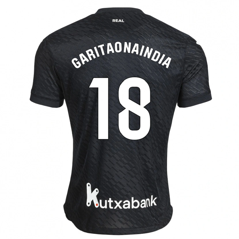 Danxen Kinderen Hodei Garitaonaindia #18 Zwart Wit Uitshirt Uittenue 2026/27 T-Shirt België