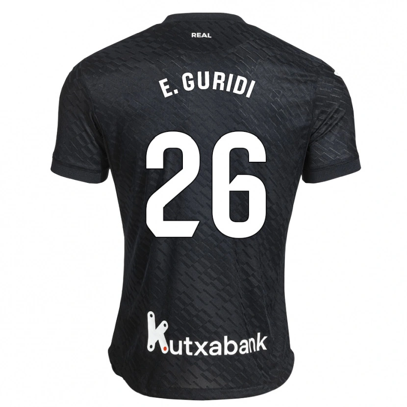 Danxen Kinderen Elene Guridi Mesonero #26 Zwart Wit Uitshirt Uittenue 2026/27 T-Shirt België