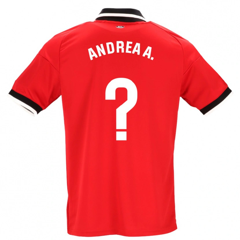 Danxen Kinderen Andrea Abigail Álvarez Donis #0 Zwart Wit Rood Uitshirt Uittenue 2026/27 T-Shirt België