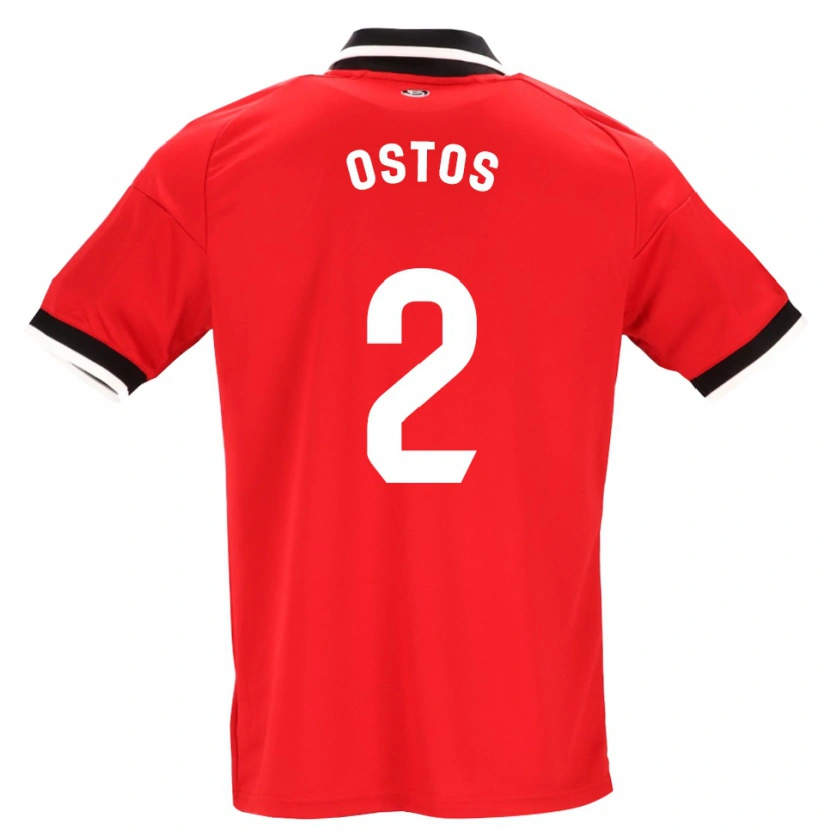 Danxen Kinderen Fran Ostos #2 Zwart Wit Rood Uitshirt Uittenue 2026/27 T-Shirt België