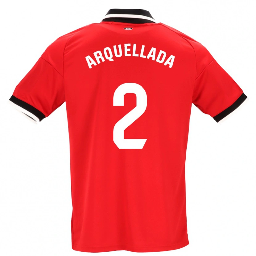 Danxen Kinderen Álvaro Arquellada #2 Zwart Wit Rood Uitshirt Uittenue 2026/27 T-Shirt België