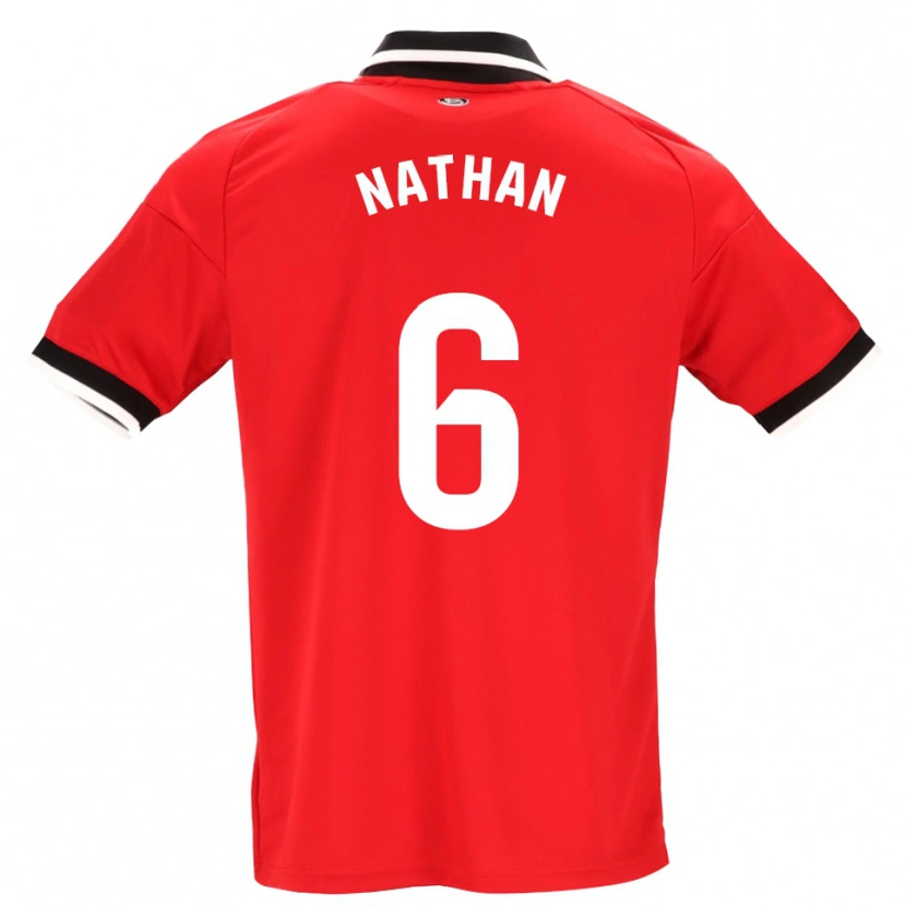 Danxen Kinderen Nathan Sánchez #6 Zwart Wit Rood Uitshirt Uittenue 2026/27 T-Shirt België