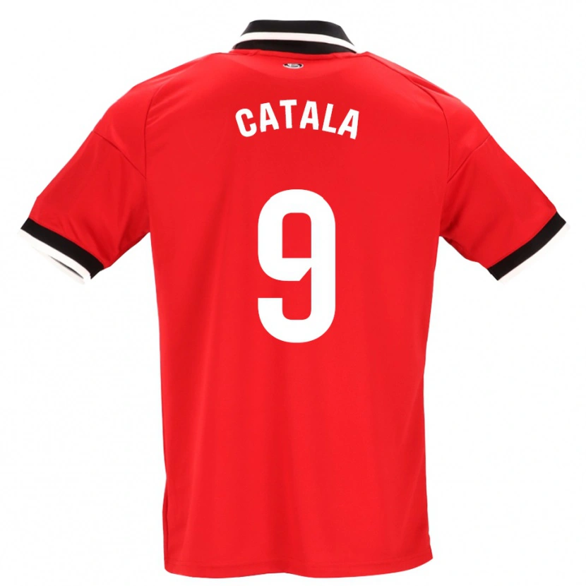 Danxen Kinderen Rubén Catalá #9 Zwart Wit Rood Uitshirt Uittenue 2026/27 T-Shirt België