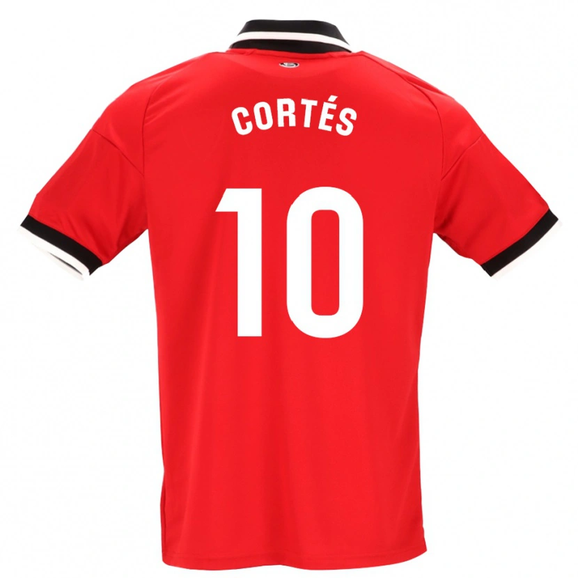 Danxen Kinderen Millaray Cortés #10 Zwart Wit Rood Uitshirt Uittenue 2026/27 T-Shirt België