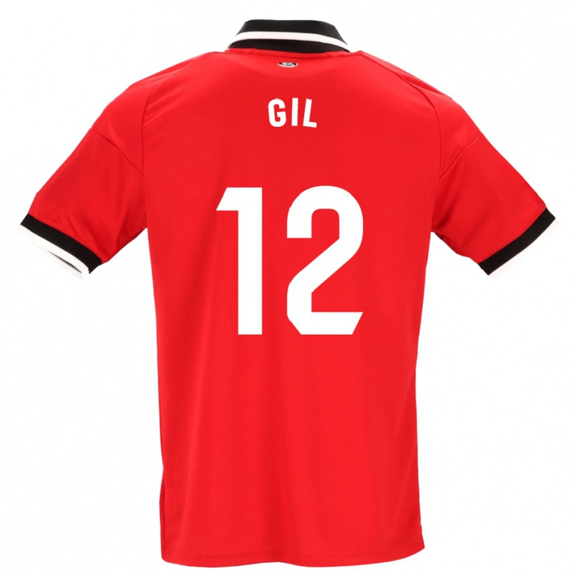 Danxen Kinderen Dani Gil #12 Zwart Wit Rood Uitshirt Uittenue 2026/27 T-Shirt België