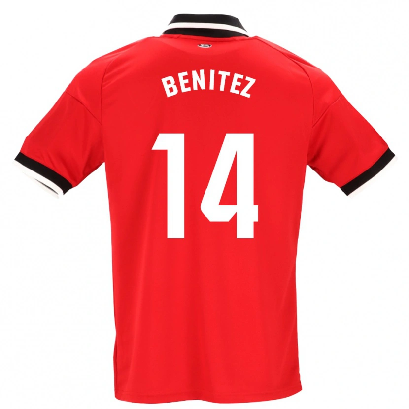 Danxen Kinderen Emilio Benítez #14 Zwart Wit Rood Uitshirt Uittenue 2026/27 T-Shirt België