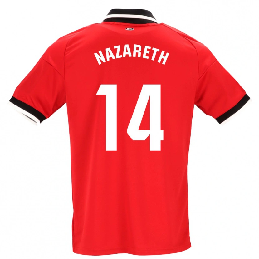 Danxen Kinderen Nazareth Martín #14 Zwart Wit Rood Uitshirt Uittenue 2026/27 T-Shirt België