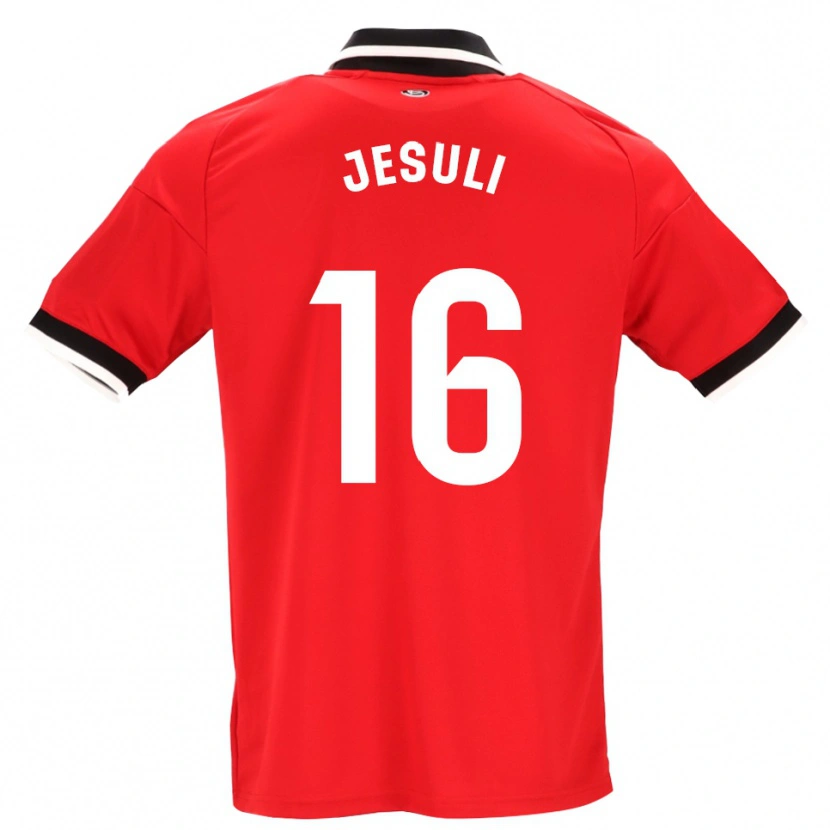Danxen Kinderen Jesuli #16 Zwart Wit Rood Uitshirt Uittenue 2026/27 T-Shirt België