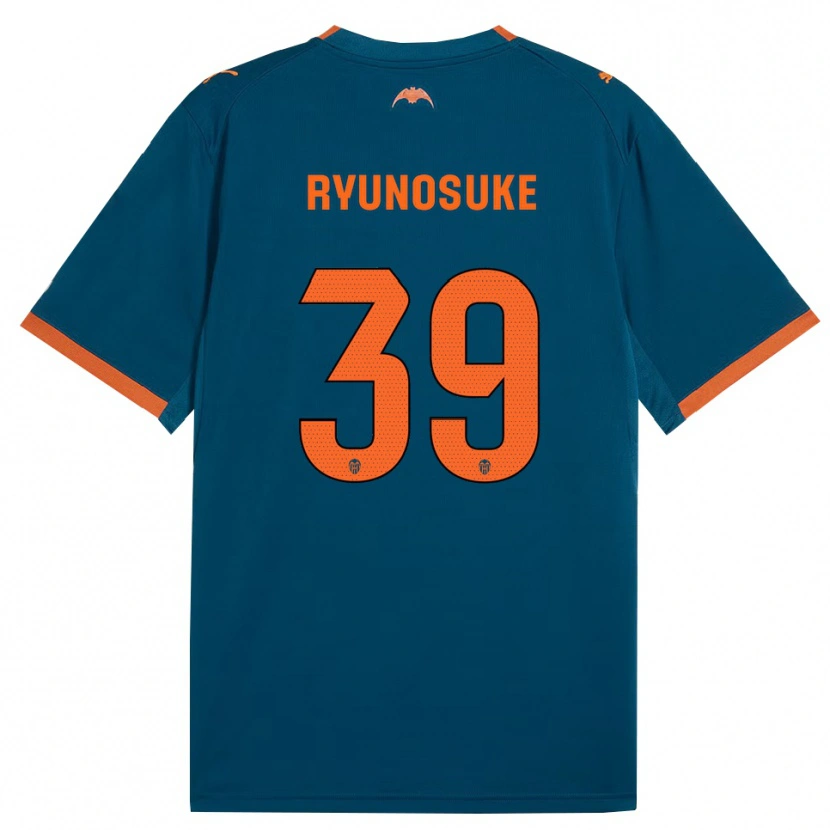 Danxen Kinderen Ryunosuke Sato #39 Staalblauw Oranje Uitshirt Uittenue 2026/27 T-Shirt België