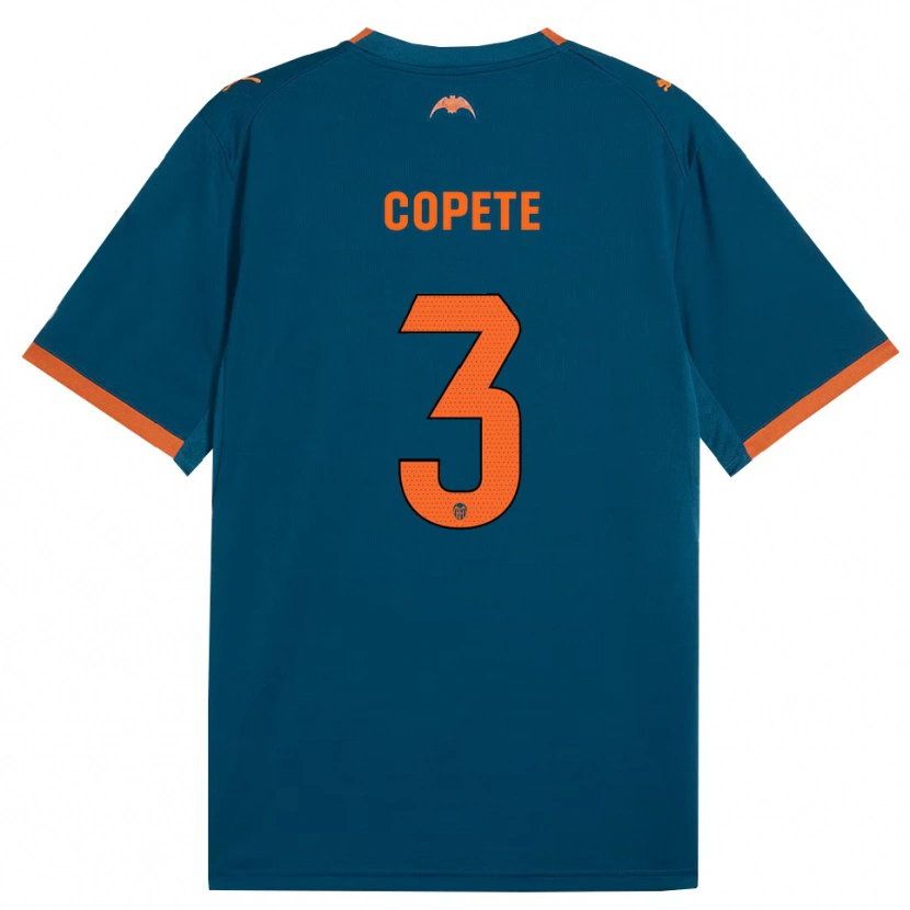 Danxen Kinderen José Copete #3 Staalblauw Oranje Uitshirt Uittenue 2026/27 T-Shirt België