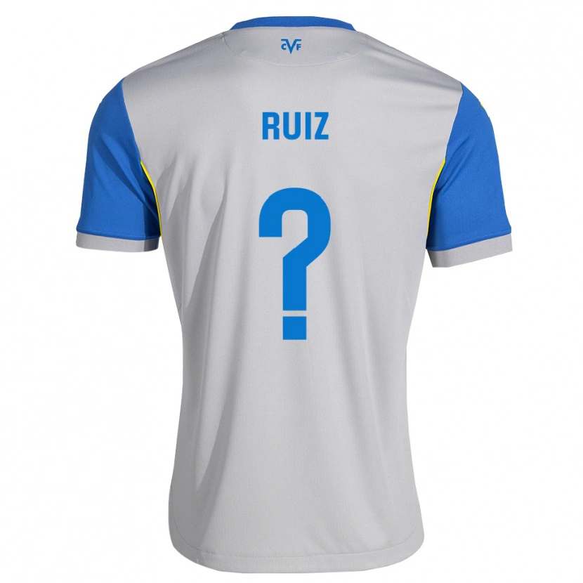 Danxen Kinderen Aarón Ruiz #0 Dodgerblauw Grijs Uitshirt Uittenue 2026/27 T-Shirt België