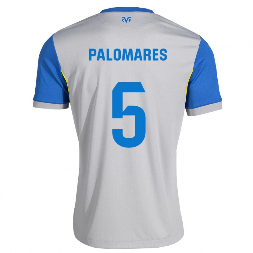 Danxen Kinderen Alejandro Palomares #5 Dodgerblauw Grijs Uitshirt Uittenue 2026/27 T-Shirt België