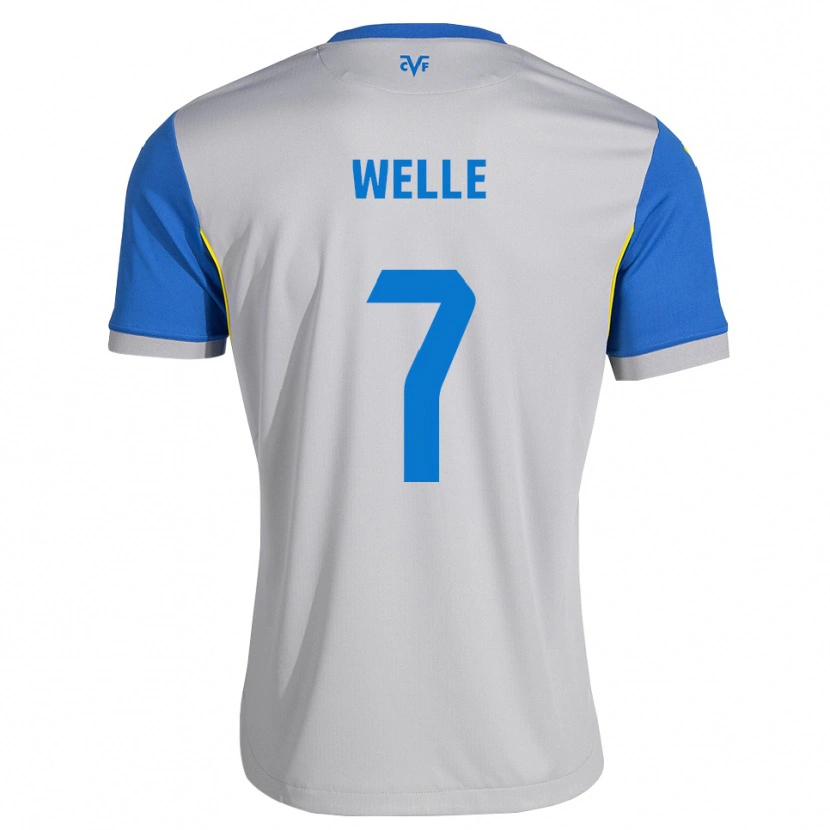 Danxen Kinderen Babacar Welle #7 Dodgerblauw Grijs Uitshirt Uittenue 2026/27 T-Shirt België