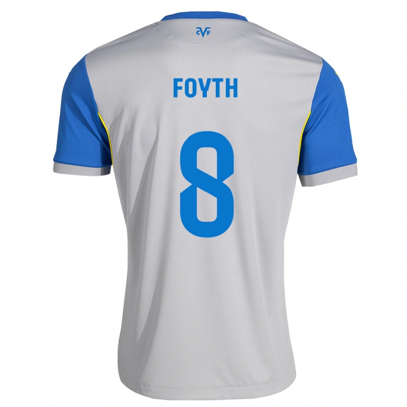 Danxen Kinderen Juan Foyth #8 Dodgerblauw Grijs Uitshirt Uittenue 2026/27 T-Shirt België