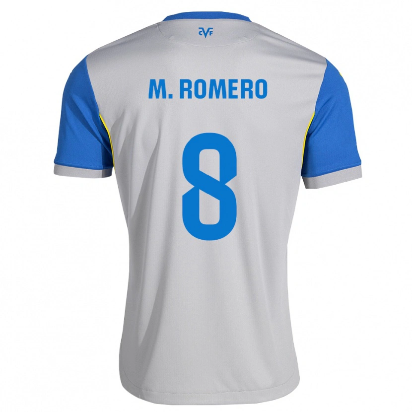 Danxen Kinderen María Romero #8 Dodgerblauw Grijs Uitshirt Uittenue 2026/27 T-Shirt België