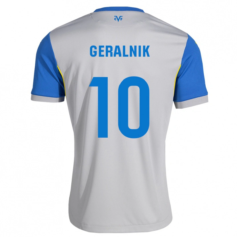 Danxen Kinderen Tiago Geralnik #10 Dodgerblauw Grijs Uitshirt Uittenue 2026/27 T-Shirt België