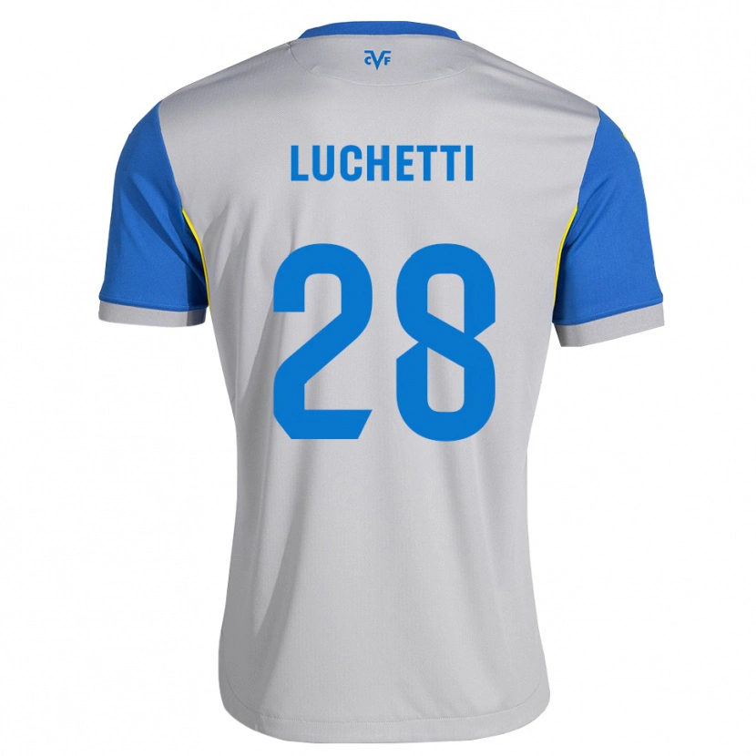 Danxen Kinderen Danilo Luchetti #28 Dodgerblauw Grijs Uitshirt Uittenue 2026/27 T-Shirt België