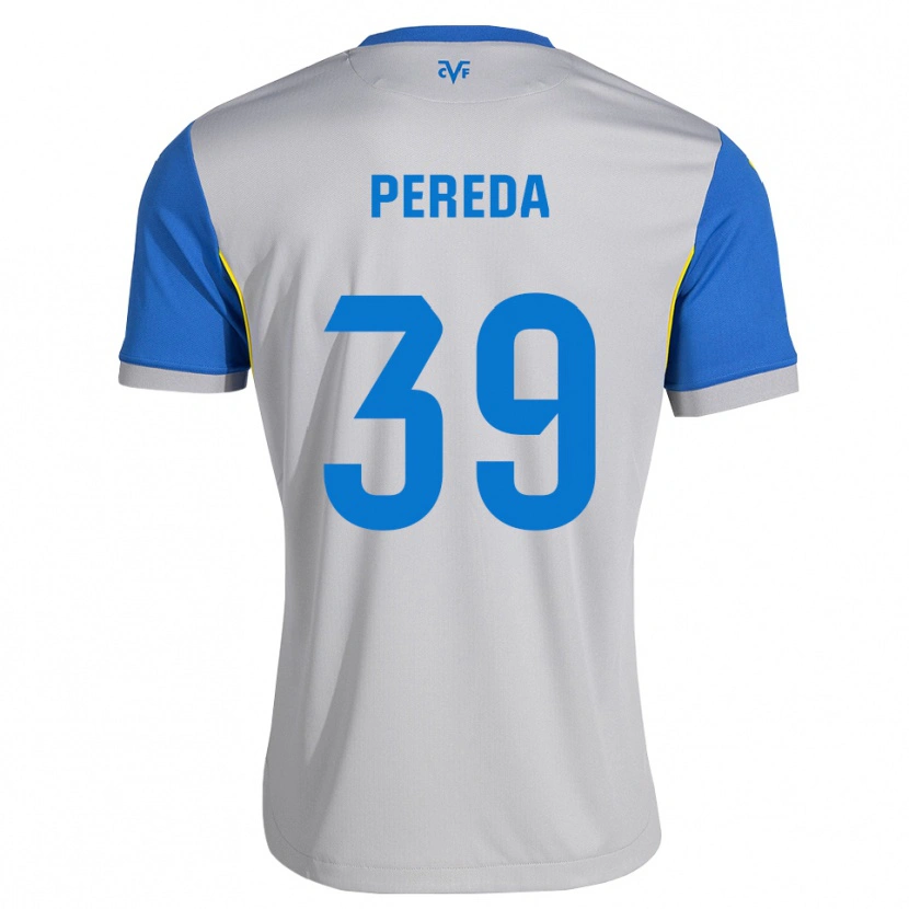 Danxen Kinderen Pablo Pereda #39 Dodgerblauw Grijs Uitshirt Uittenue 2026/27 T-Shirt België