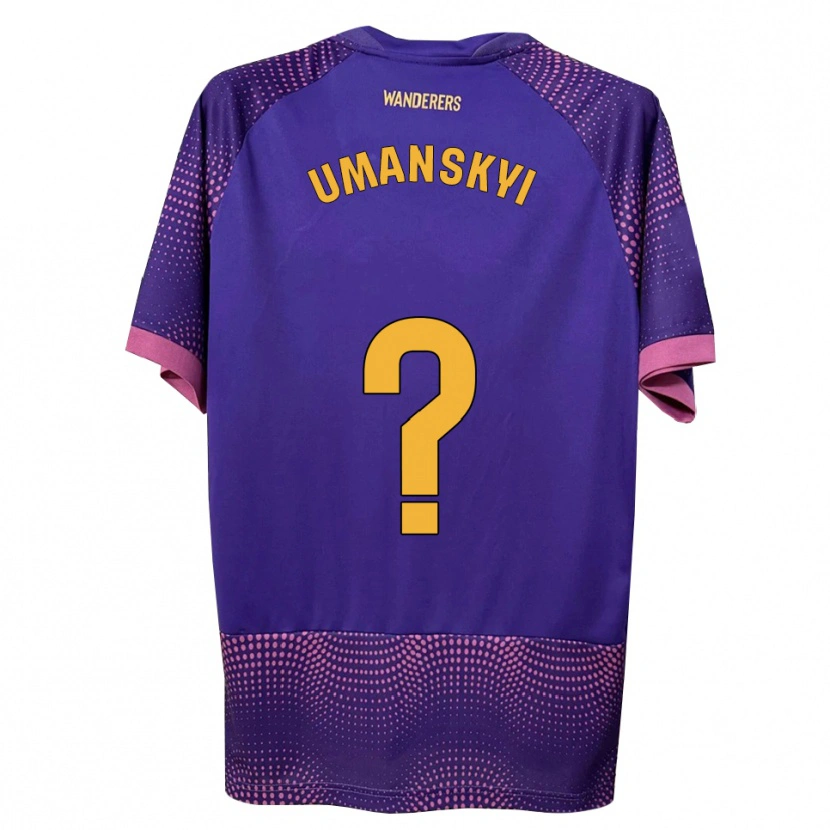Danxen Kinderen Volodymyr Umanskyi #0 Paars Wit Roze Uitshirt Uittenue 2026/27 T-Shirt België