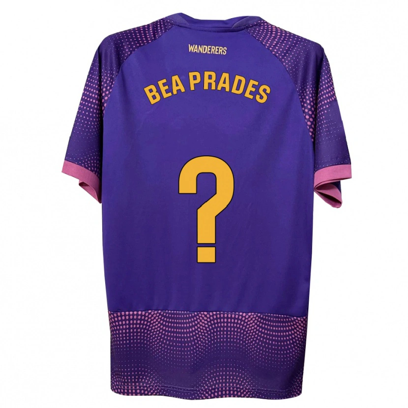 Danxen Kinderen Beatriz Prades Insa #0 Paars Wit Roze Uitshirt Uittenue 2026/27 T-Shirt België