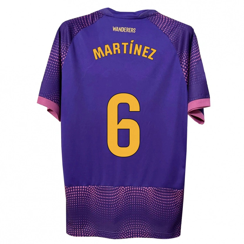 Danxen Kinderen Antonio Martínez #6 Paars Wit Roze Uitshirt Uittenue 2026/27 T-Shirt België