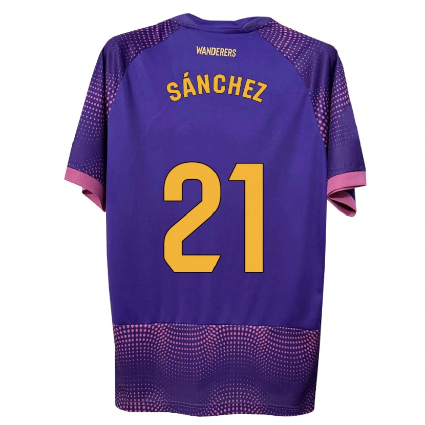 Danxen Kinderen Álex Sánchez #21 Paars Wit Roze Uitshirt Uittenue 2026/27 T-Shirt België
