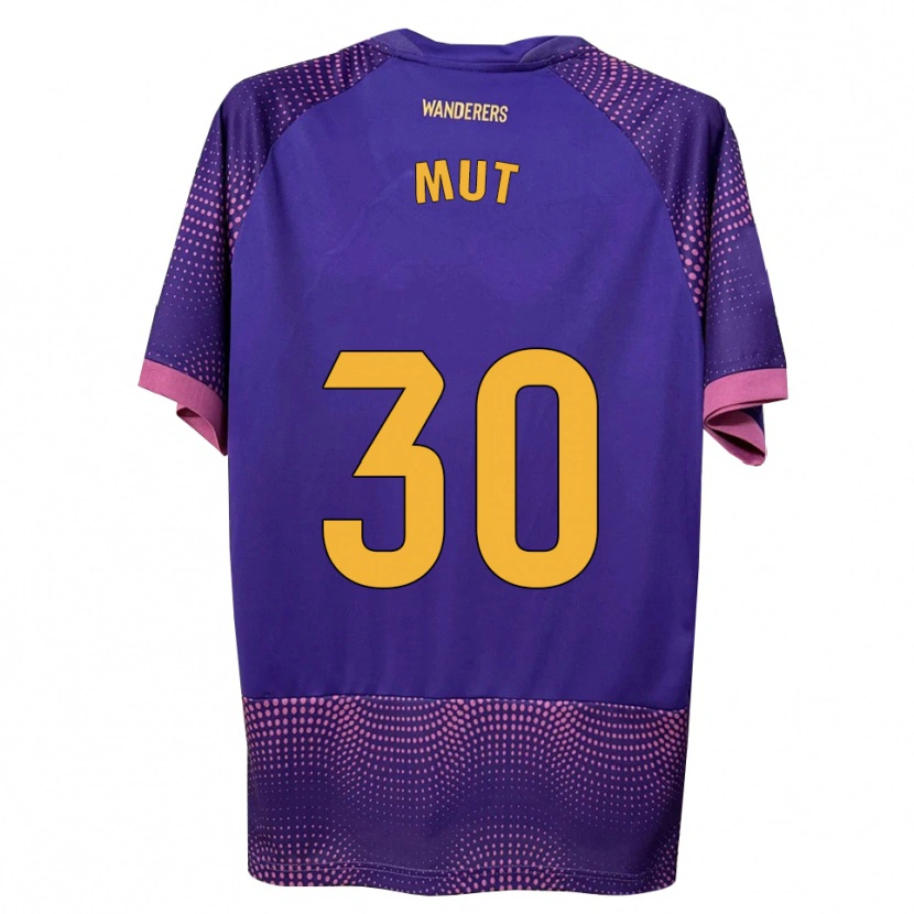 Danxen Kinderen Joan Mut #30 Paars Wit Roze Uitshirt Uittenue 2026/27 T-Shirt België