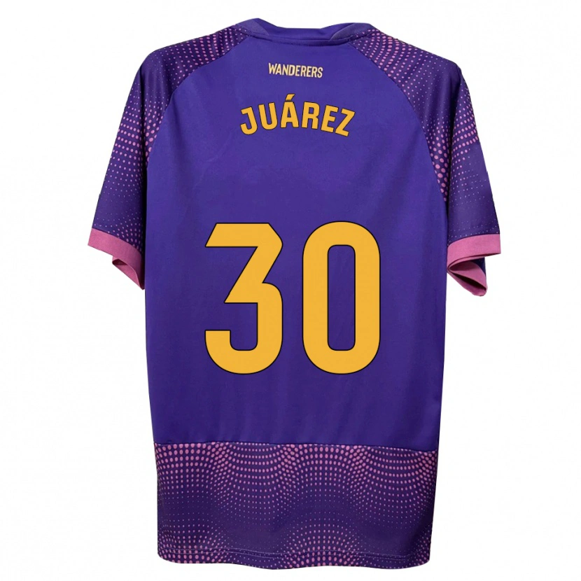 Danxen Kinderen Salva Juárez #30 Paars Wit Roze Uitshirt Uittenue 2026/27 T-Shirt België